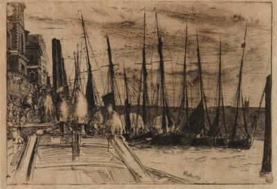 Billingsgate, 1859. av James Abbott McNeill Whistler