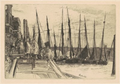 Billingsgate, 1859. av James Abbott McNeill Whistler