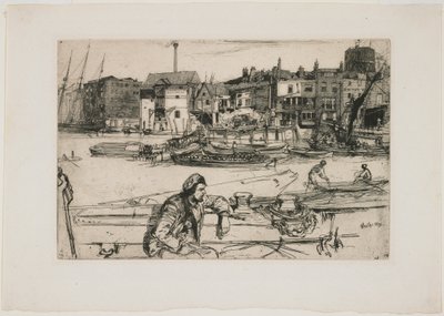 Black Lion Wharf av James Abbott McNeill Whistler