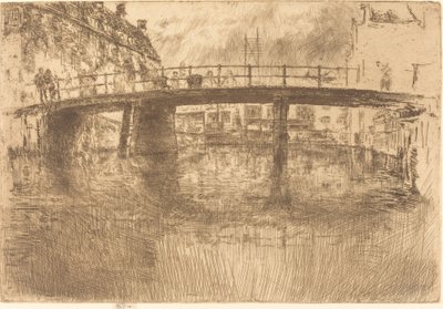 Bridge, Amsterdam, 1889. av James Abbott McNeill Whistler