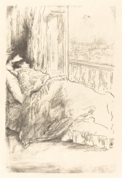 Ved balkongen, 1896. av James Abbott McNeill Whistler