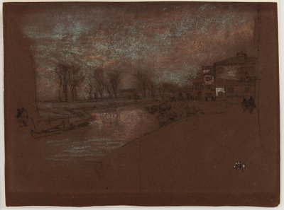 Campo Sta. Marta - Vinteraften, 1879-1880. av James Abbott McNeill Whistler