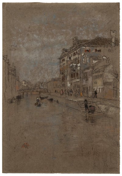 Kanal i Venezias tobakkslager, 1879-1880. av James Abbott McNeill Whistler