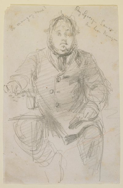 Chez George Sauer a Lion Rouge, 1858. av James Abbott McNeill Whistler