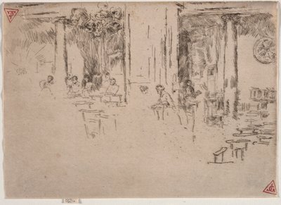 kirke, Brussel. av James Abbott McNeill Whistler