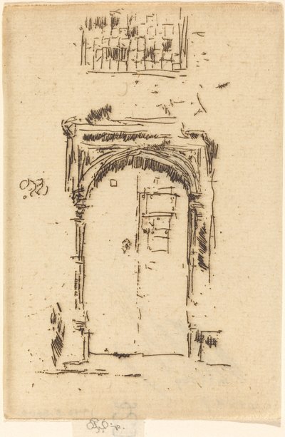 Kirkedøråpning, Edgemere. av James Abbott McNeill Whistler