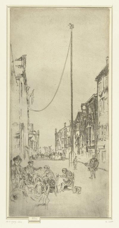 De masten Masten Venezia: Tolv etsninger (serietittel) av James Abbott McNeill Whistler