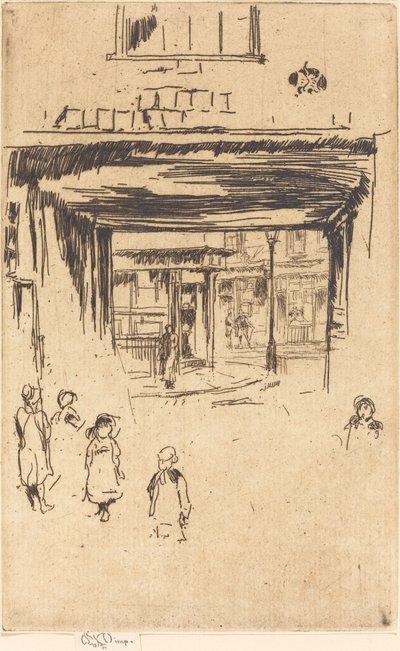 Drury Lane, ca. 18801881. av James Abbott McNeill Whistler