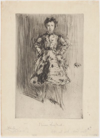 Elinor Leyland, 1873. av James Abbott McNeill Whistler