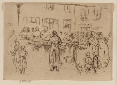 Fiskekvinner, Oostende, 1887. av James Abbott McNeill Whistler