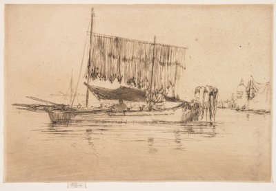 Fiskebåt fra det andre Venezia-settet av James Abbott McNeill Whistler