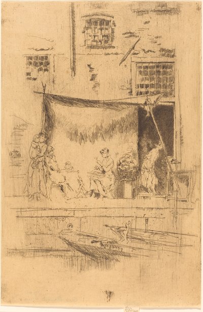 Fruktstall, 1880. av James Abbott McNeill Whistler
