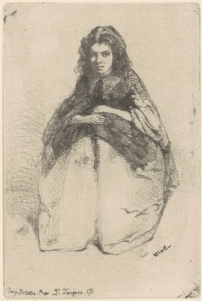 Tegneserier, 1858. av James Abbott McNeill Whistler