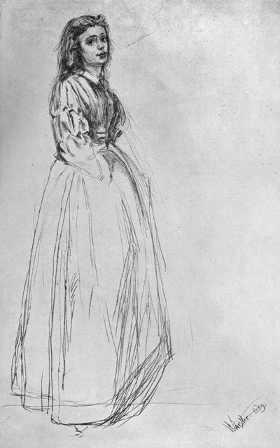 Tegneserier, stående 1859 1904. av James Abbott McNeill Whistler