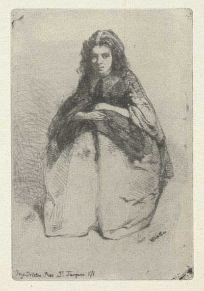 Fumette, ca. 1857 (etsing og tørrpunkt) av James Abbott McNeill Whistler