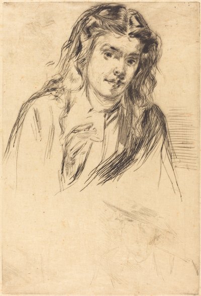 Fumettes bøyde hode, 1859. av James Abbott McNeill Whistler