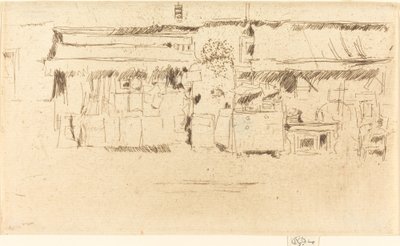 Møbelbutikk, ca. 1887. av James Abbott McNeill Whistler