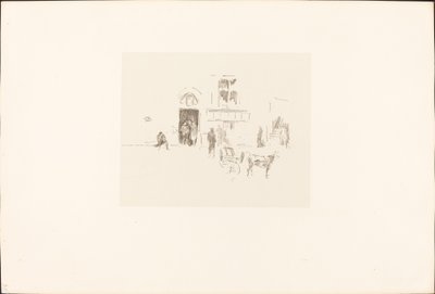 Gaiety Stage Door, 18791887. av James Abbott McNeill Whistler