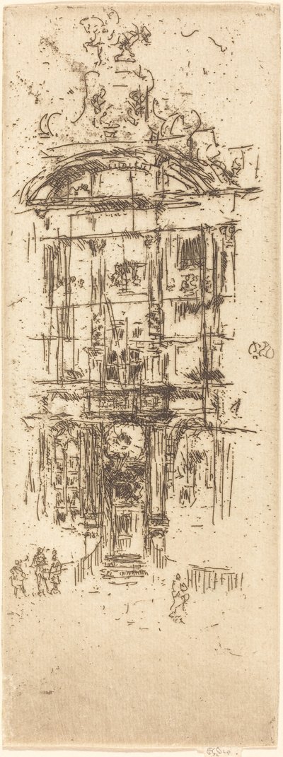 Gold-House, Brussel, 1887. av James Abbott McNeill Whistler