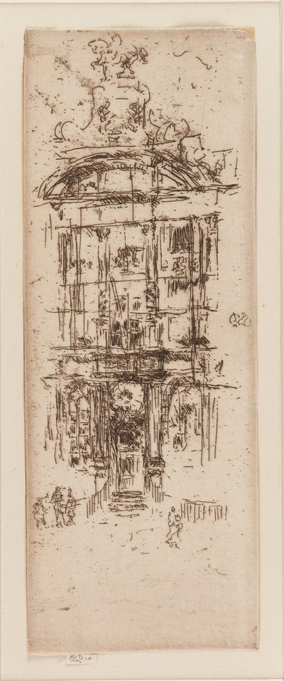 Gold House, Brussel, 1887. av James Abbott McNeill Whistler