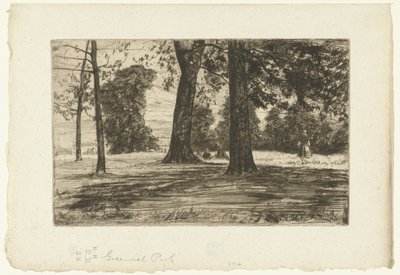 Greenwich Park av James Abbott McNeill Whistler