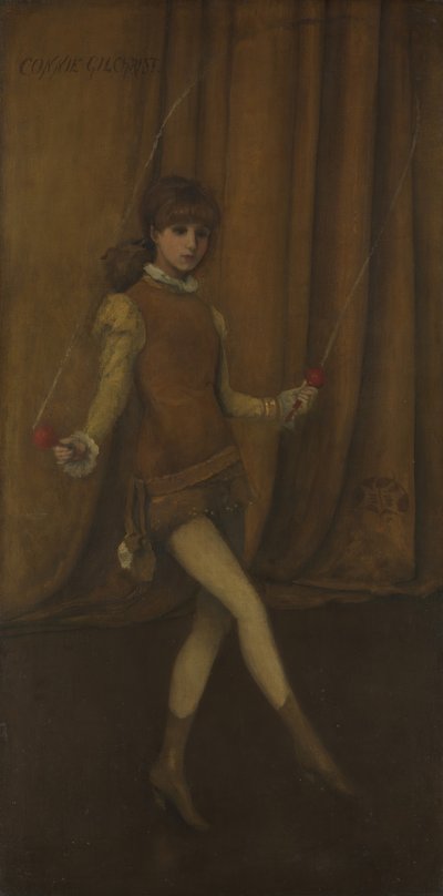Harmony in Yellow and Gold: The Gold GirlConnie Gilchrist, ca. 1876-77. av James Abbott McNeill Whistler