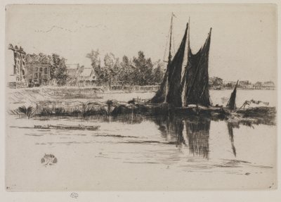 Hurlingham, 1859 (radering på papir) av James Abbott McNeill Whistler