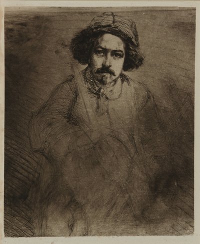 J. Becquet, billedhugger, 1859. av James Abbott McNeill Whistler