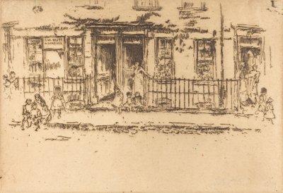 Justice Walk - Chelsea, ca. 18861888. av James Abbott McNeill Whistler