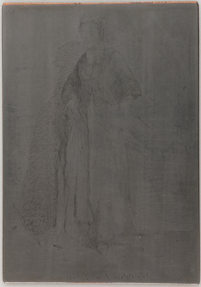 La Mere Gerard. En av de tolv etsningene fra naturen, 1857-1858. av James Abbott McNeill Whistler