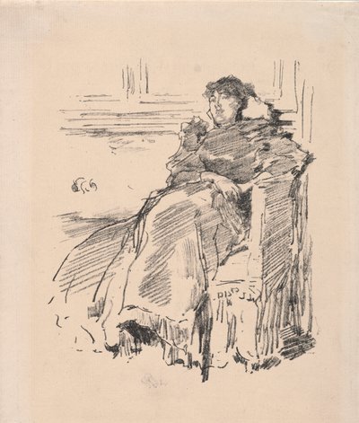 Den røde kjolen, 1894. av James Abbott McNeill Whistler
