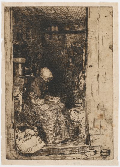 Den gamle kvinnen i filler, 1858. av James Abbott McNeill Whistler
