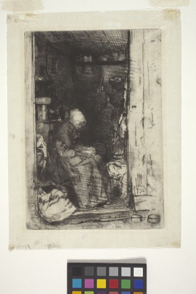 La Vielle Aux Loques (etsing) av James Abbott McNeill Whistler