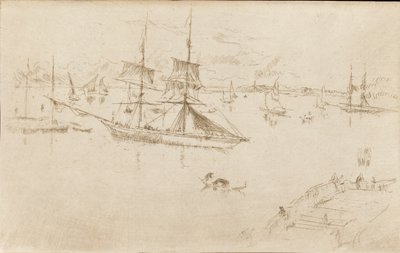 Lagune-middag, 1879-1880. av James Abbott McNeill Whistler