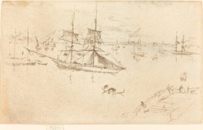 Lagune: Middag, 18791880. av James Abbott McNeill Whistler
