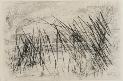 Landskap med en fisker, 1861. av James Abbott McNeill Whistler