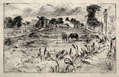 Landskap med hesten, 1859. av James Abbott McNeill Whistler