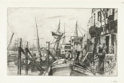 Limehouse Seksten etsninger av scener på Themsen og andre emner (serietittel) av James Abbott McNeill Whistler