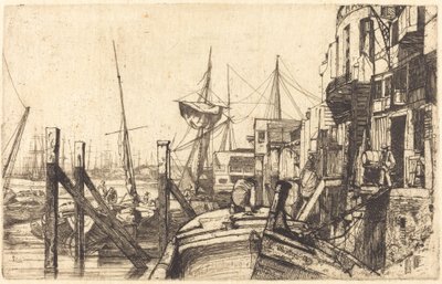 Limehouse, 1859. av James Abbott McNeill Whistler