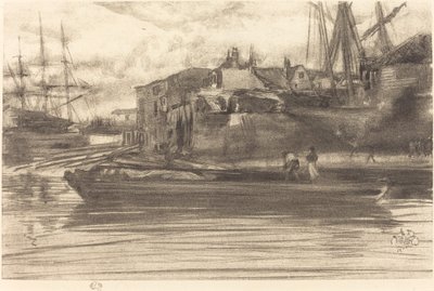 Limehouse, 1878. av James Abbott McNeill Whistler