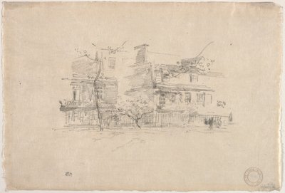 Lindsay Row, Chelsea, 1888. av James Abbott McNeill Whistler