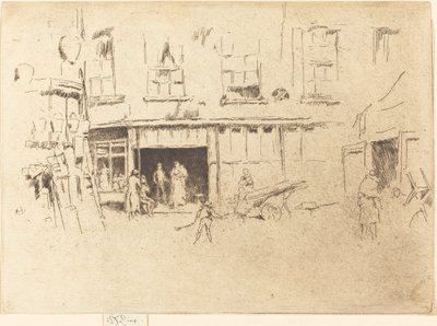Little Court, ca. 18801881. av James Abbott McNeill Whistler