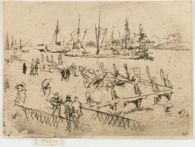 Lille Dordrecht, 1884. av James Abbott McNeill Whistler