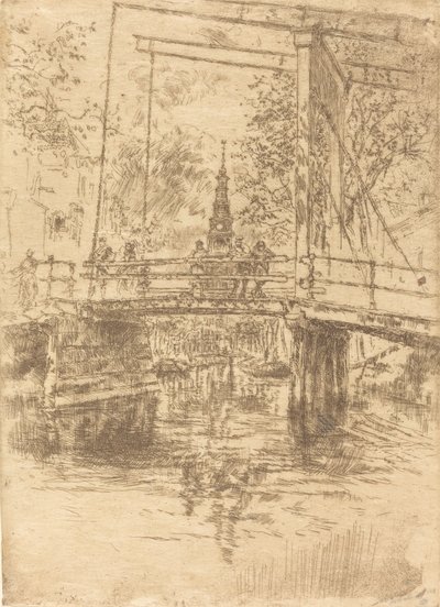 Little Drawbridge, Amsterdam, 1889. av James Abbott McNeill Whistler