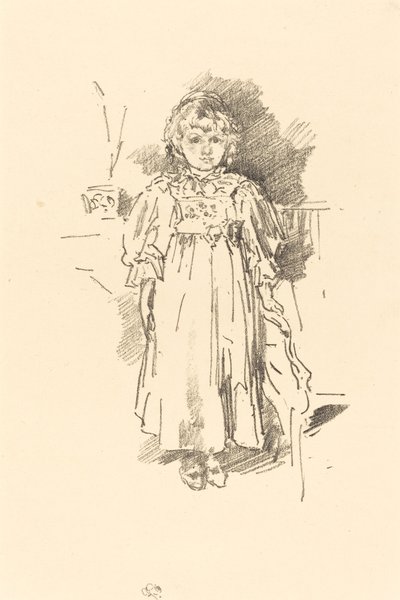 Lille Evelyn, 1896. av James Abbott McNeill Whistler