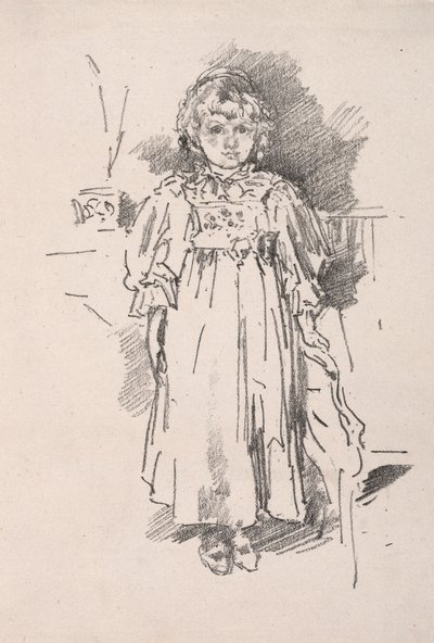 Lille Evelyn, 1896. av James Abbott McNeill Whistler