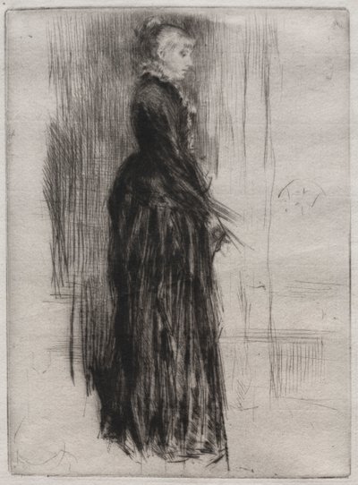 Liten fløyelskjole. av James Abbott McNeill Whistler