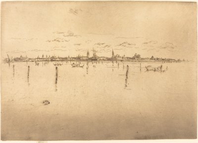 Lille Venezia, 1880. av James Abbott McNeill Whistler