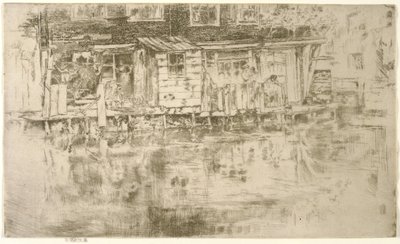 Long House, Dyers, Amsterdam, 1889 av James Abbott McNeill Whistler