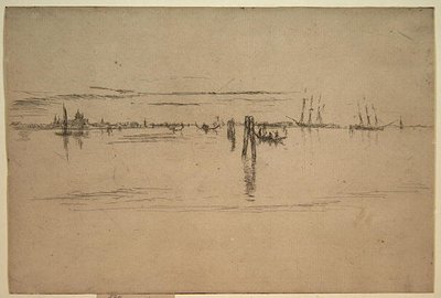 Long Lagoon, ca. 1879-80 (etsing og karbonblekk på papir) av James Abbott McNeill Whistler